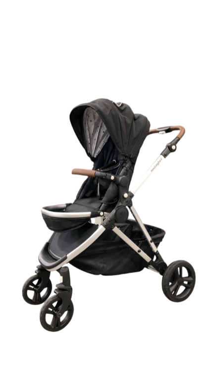 Shop Mockingbird Single 2.0 Stroller, 2025, Black, Silver With Penny Leather, Watercolor Drops at GoodBuy Gear