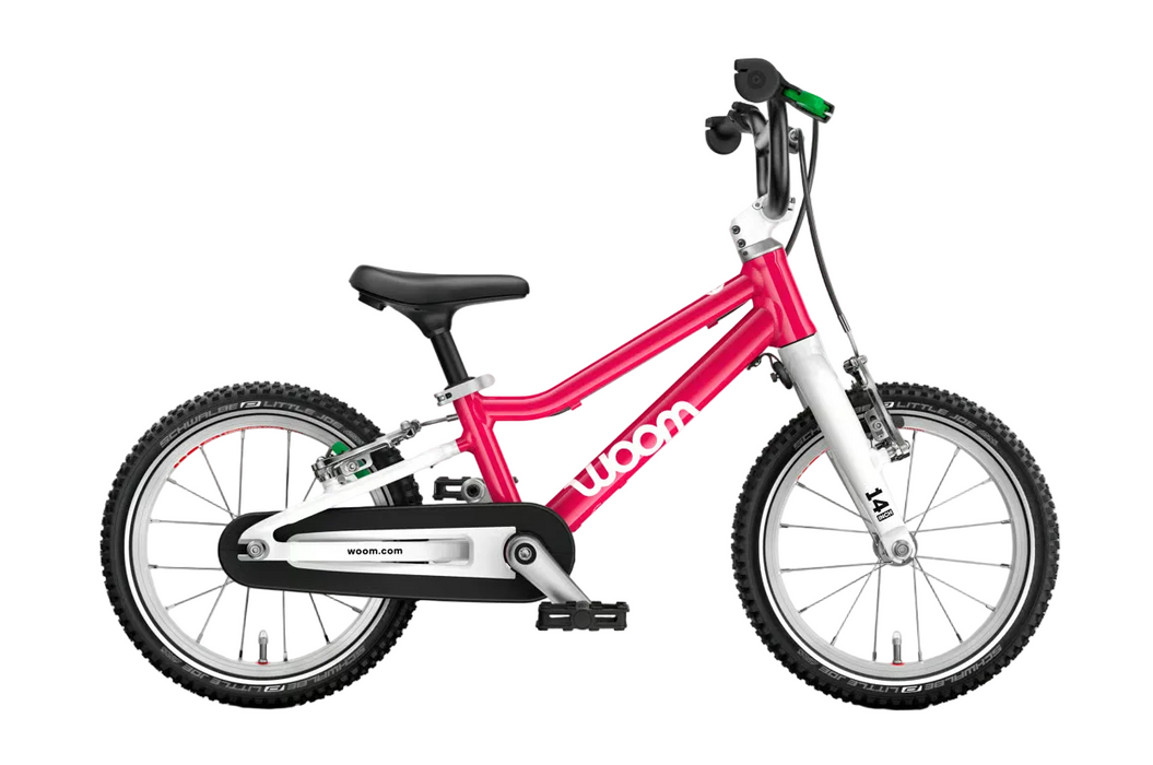 Shop Woom GO 2 Bike- 14”, Hot Pink at GoodBuy Gear