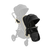 Shop Mockingbird 2nd Seat Kit 3.0, Charcoal with Black Leather, Solid Black at GoodBuy Gear