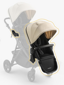 Shop Mockingbird 2nd Seat Kit 3.0, Charcoal with Black Leather, Oatmeal Solid at GoodBuy Gear