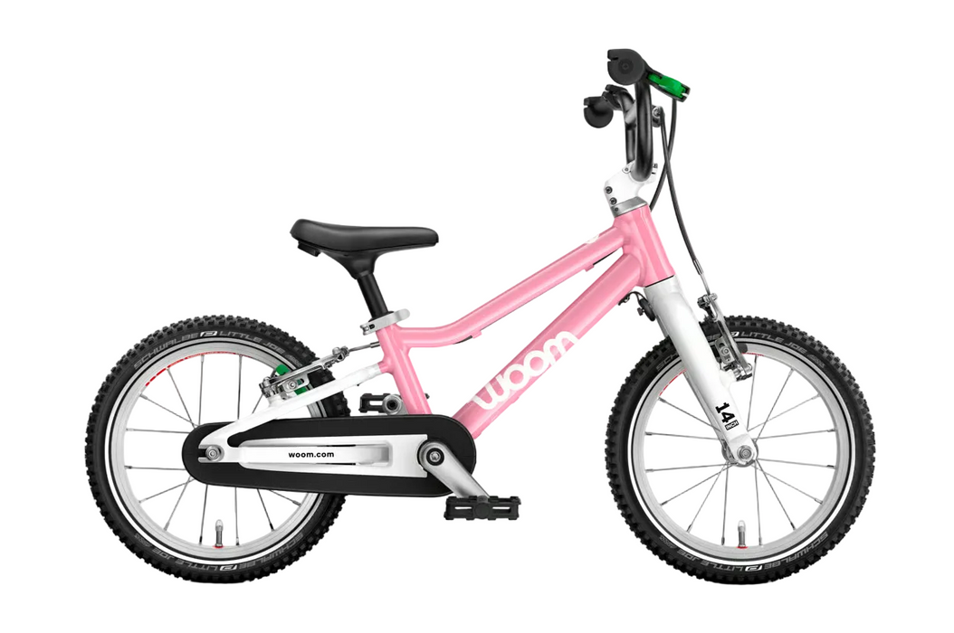 Shop Woom GO 2 Bike- 14”, Powder Pink at GoodBuy Gear