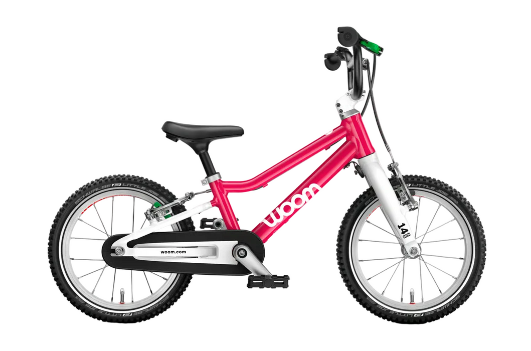Shop Woom GO 2 Bike- 14”, Hot Pink at GoodBuy Gear