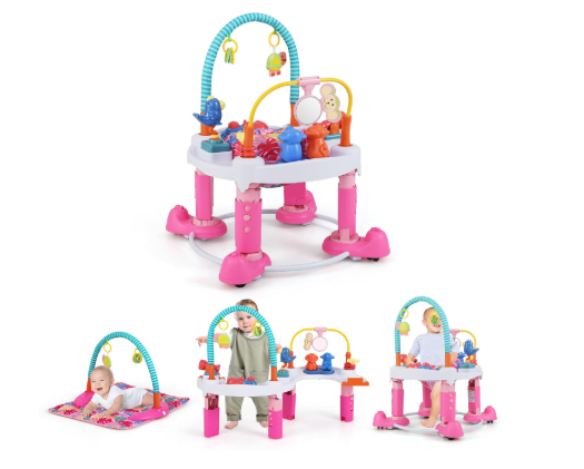 Shop Infans Baby Bouncer Activity Center 5-in-1 , Pink at GoodBuy Gear