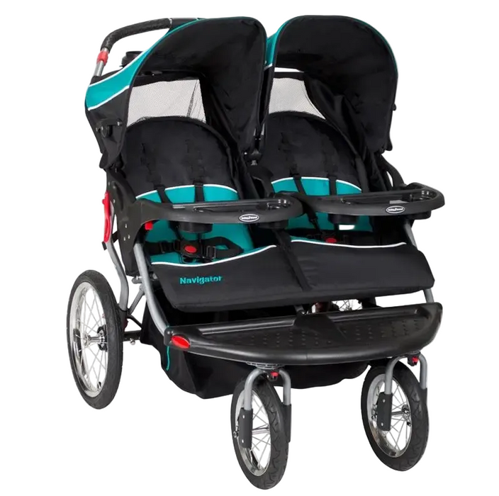 Shop Baby Trend Navigator Double Jogger Stroller, 2025, Regular, Tropic at GoodBuy Gear