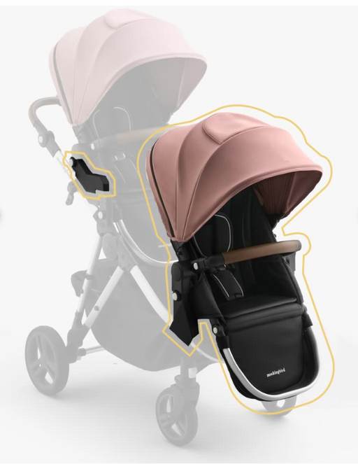 Shop Mockingbird 2nd Seat Kit 3.0, Rose, Silver with Penny Leather at GoodBuy Gear