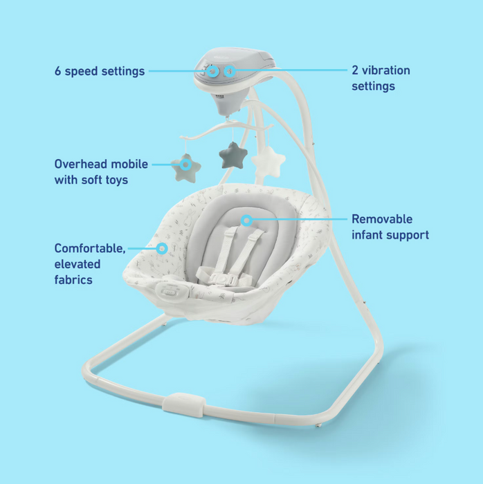 Shop Graco Simple Sway Baby Swing, Blythe at GoodBuy Gear