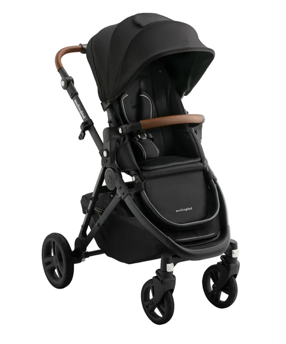 Shop Mockingbird Single 3.0 Stroller, 2026, Charcoal with Penny Leather, Solid Black at GoodBuy Gear