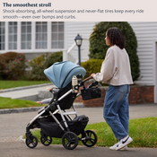 Shop Mockingbird Single 3.0 Stroller, 2026, Charcoal with Penny Leather, Solid Black at GoodBuy Gear