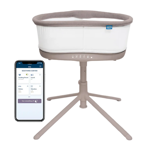 Shop Halo BassiNest Connected Swivel Sleeper 3.0, Warm Grey at GoodBuy Gear