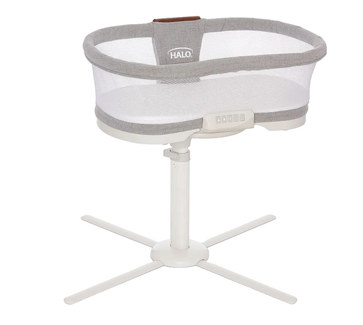 Shop Halo BassiNest Swivel Sleeper Luxe Series, Dove Grey Tweed at GoodBuy Gear