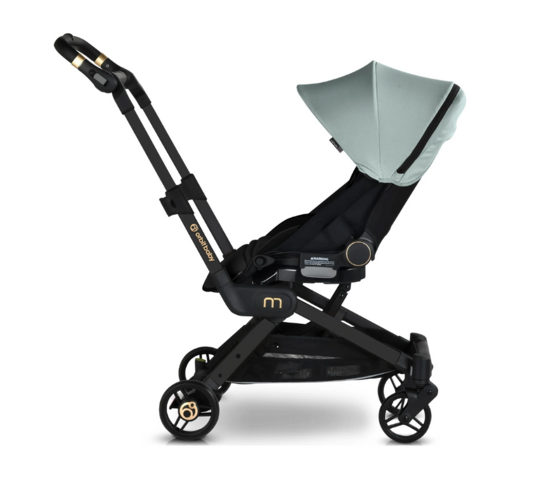 Shop Orbit Baby M Plus+ Stroller, 2025, Black Luxe, Surf Spray at GoodBuy Gear