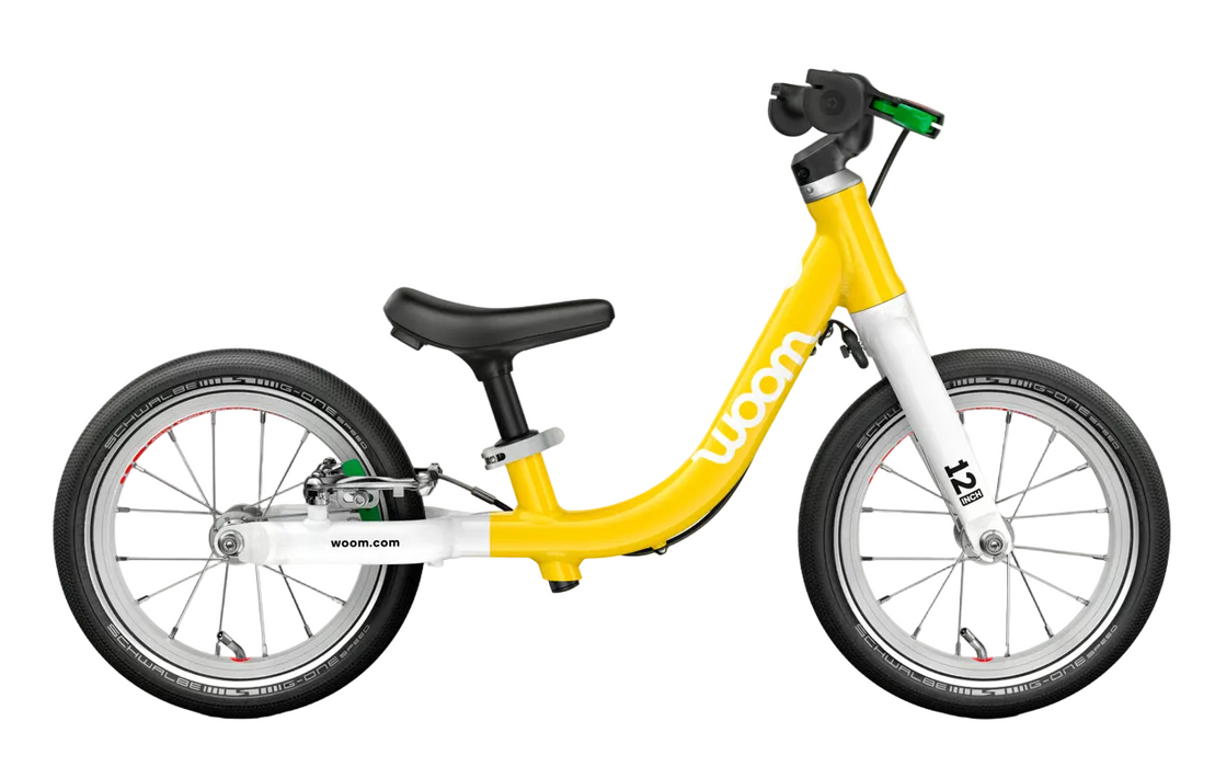Shop Woom GO 1 Balance Bike, Vibrant yellow at GoodBuy Gear