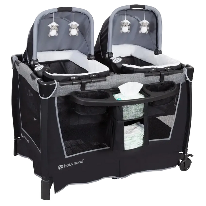Shop Baby Trend Retreat Twins Nursery Center, Quarry at GoodBuy Gear