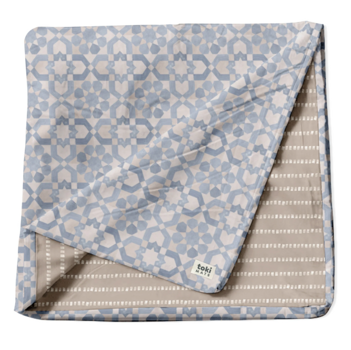 Shop Toki Kids Standard Mat Cover 40" x 40", Blue Tiles at GoodBuy Gear