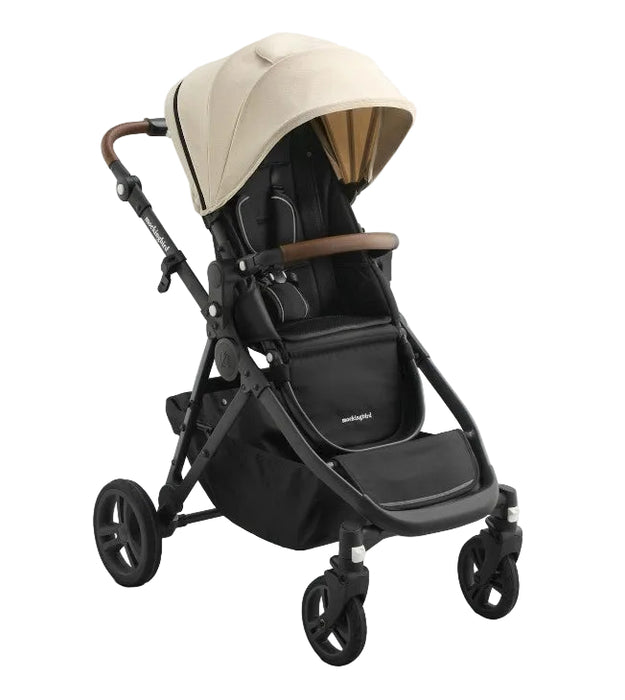 Shop Mockingbird Single to Double 3.0 Stroller, 2025, Charcoal with Penny Leather, Oat at GoodBuy Gear