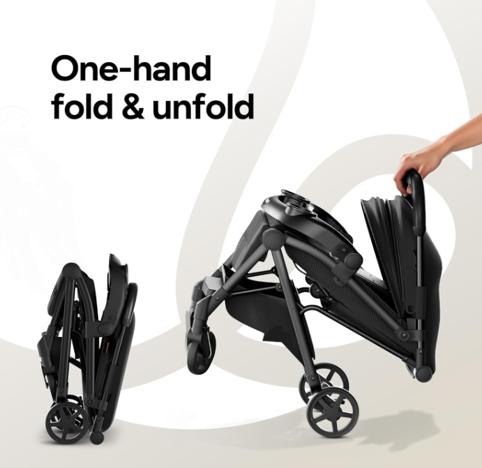 Shop Mompush Lithe V2 Stroller, 2025, Black at GoodBuy Gear