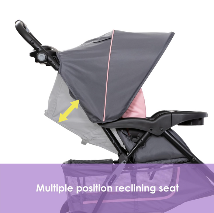 Baby Trend EZ Ride Travel System Stroller, 2024, Dash Pink