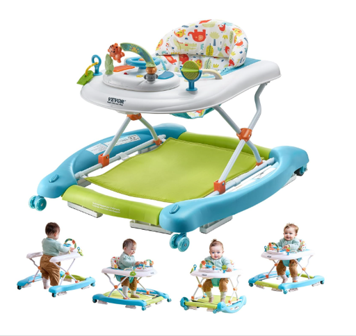Shop Vevor 4-in-1 Baby Walker, White + Blue at GoodBuy Gear