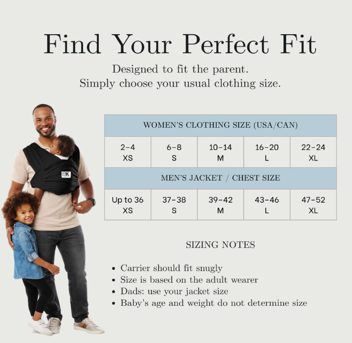 Baby K'tan Baby Carrier, Small, Original, Heather Gray