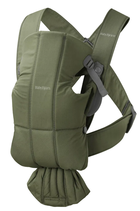 Shop BabyBjorn Baby Carrier Mini, Dark Green Woven at GoodBuy Gear