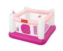 Shop Fisher Price Bouncesational Indoor Inflatable Bouncer with Built-In Pump, Pink at GoodBuy Gear