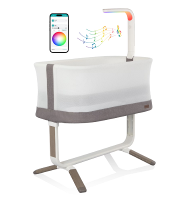 Evenflo Cora 3-Level Adjustable Bassinet, Truffle Taupe