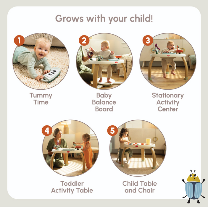 Shop Tiny Love 5-in-1 Stationary Activity Center, Tiny Bugs at GoodBuy Gear