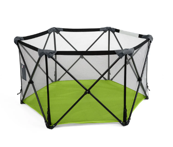Shop Bright Starts Pop N Play Portable Playard, Green at GoodBuy Gear