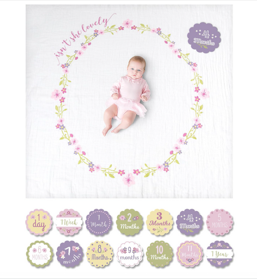 Shop Lulujo Baby’s First Year Blanket And Cards Set, Isn't She Lovely at GoodBuy Gear