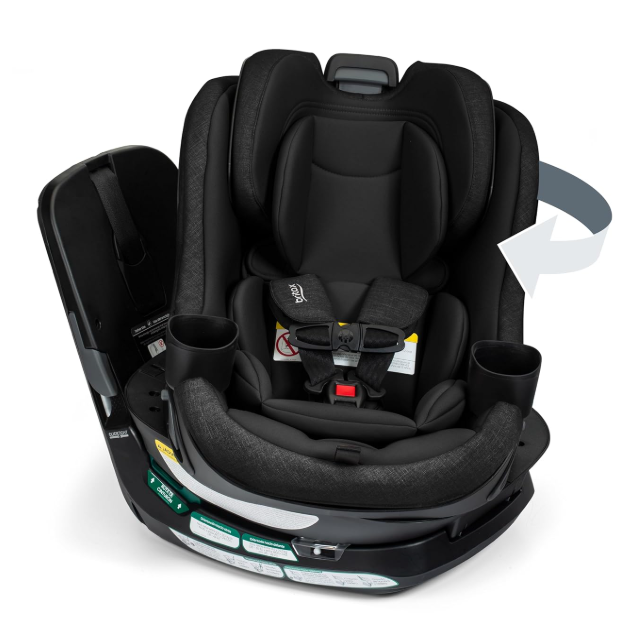 Britax Galaxy360 Slim Rotating Convertible Car Seat, Raven Black, 2026