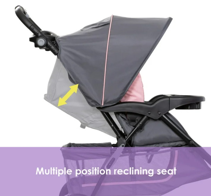 Baby Trend EZ Ride Travel System Stroller, 2025, Dash Pink