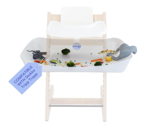 Catchy The Food Catcher For High Chairs, Sandstone, For Tripp Trapp