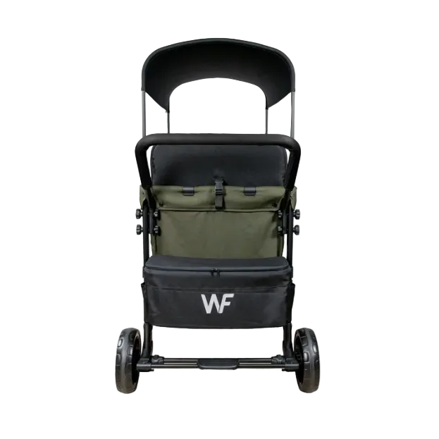Wonderfold W4 Multifunctional Quad Stroller Wagon, 2025, Dark Olive