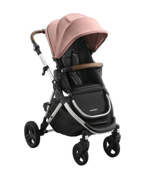 Shop Mockingbird Single to Double 3.0 Stroller, 2025, Silver with Penny Leather, Rose at GoodBuy Gear