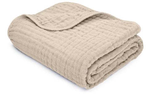 Shop Comfy Cubs Muslin Baby Blanket, Sand at GoodBuy Gear