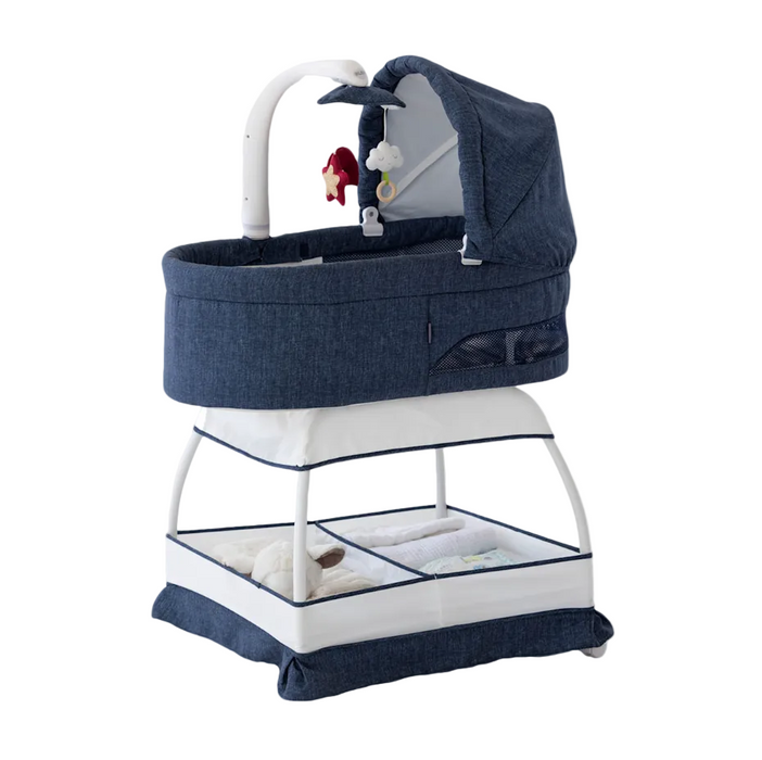 TruBliss Sweetli Nurture Bassinet, Denim Melange