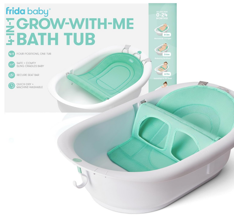 FridaBaby Grow-With-Me Bath Tub, Updated, Mesh Seat