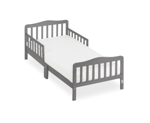 Dream On Me Classic Design Toddler Bed, Steel Grey
