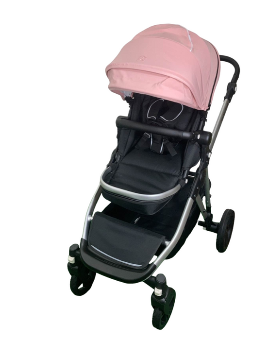 Mockingbird Single to Double 2.0 Stroller, Bloom, Watercolor Drops, Silver With Black Leather, 2025