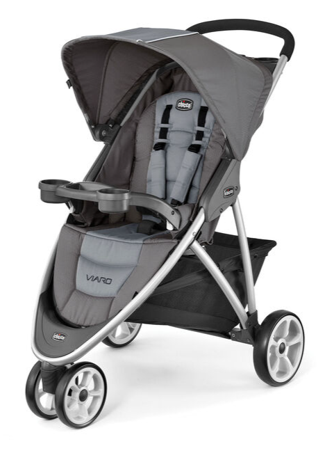 open chicco stroller Chicco Viaro Quick-Fold Stroller, 2022, Graphite
