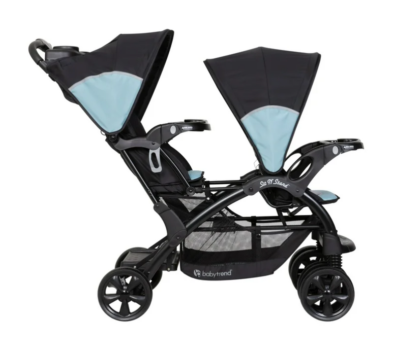Baby Trend Sit N Stand Double Stroller, Desert Blue, 2025