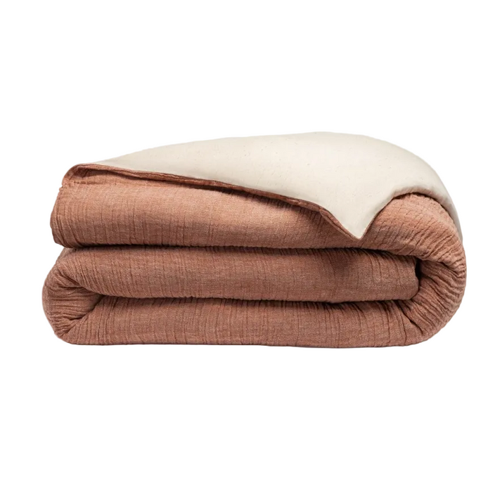 Crane Baby Duvet Cover, Terra Cotta