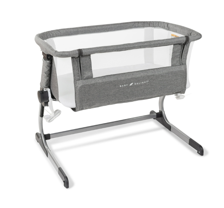 Shop Baby Delight Beside Me Dreamer Bassinet & Bedside Sleeper, Charcoal Tweed at GoodBuy Gear
