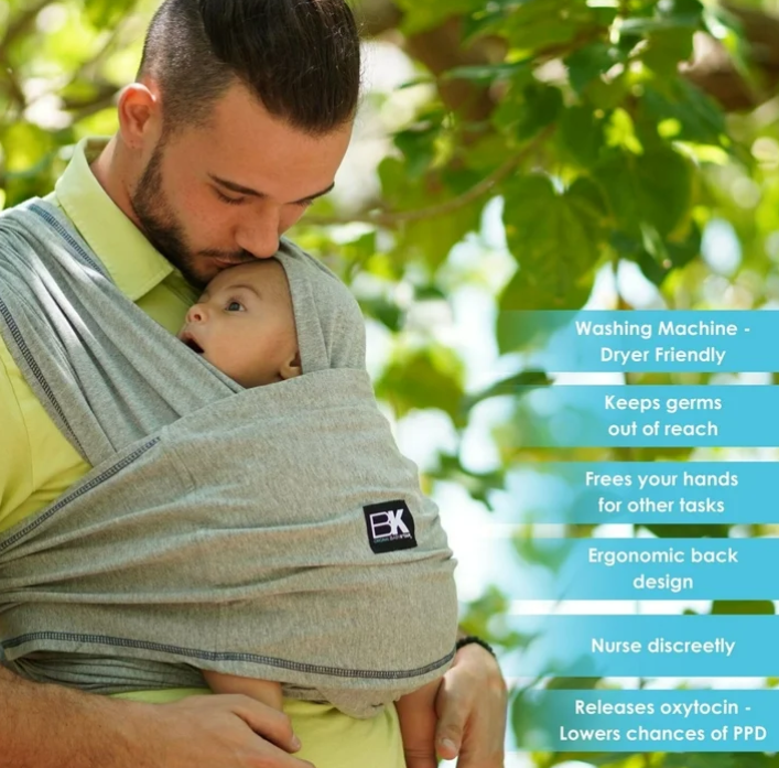 Baby K'tan Baby Carrier, Heather Gray, Original, Small