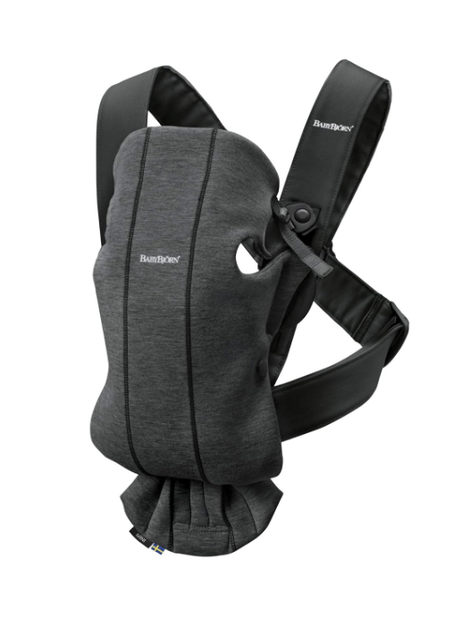Shop BabyBjorn Baby Carrier Mini, Charcoal Gray 3D Jersey at GoodBuy Gear
