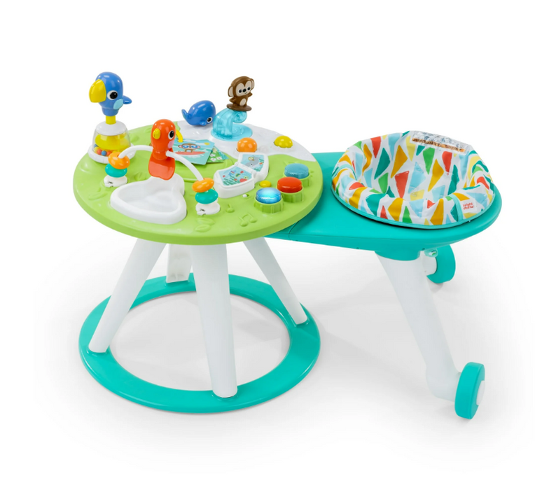 Bright Starts Around We Go 2-In-1 Activity Center, Tropical Cool