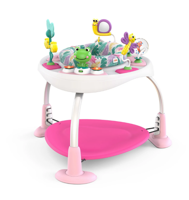 Shop Bright Starts Bounce Baby 2-in-1 Activity Jumper & Table, Playful Palms at GoodBuy Gear