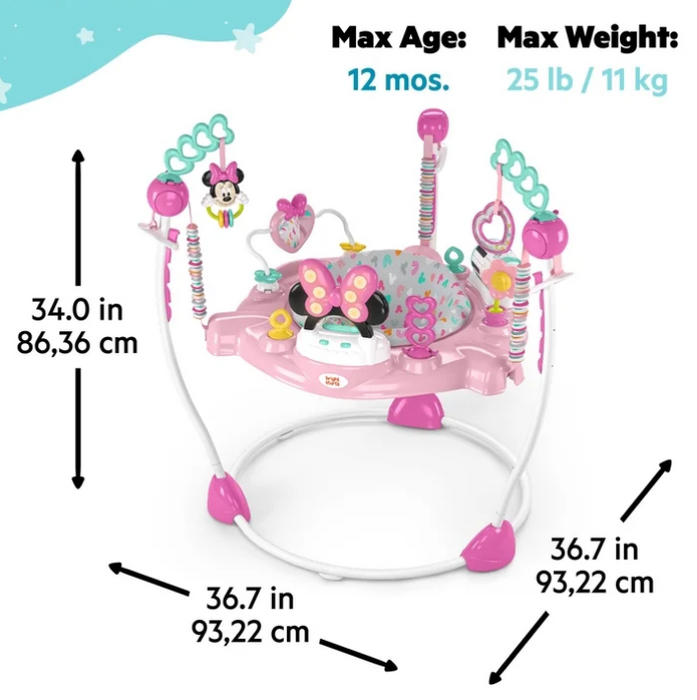 Shop Disney Baby Activity Jumper, Minnie Mouse Forever Besties at GoodBuy Gear