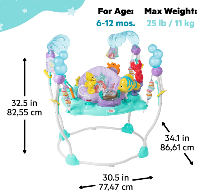 Shop Disney Baby Activity Jumper, The Little Mermaid Sea of Activities at GoodBuy Gear