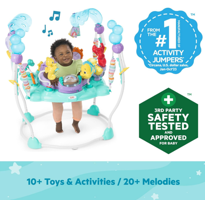 Shop Disney Baby Activity Jumper, The Little Mermaid Sea of Activities at GoodBuy Gear
